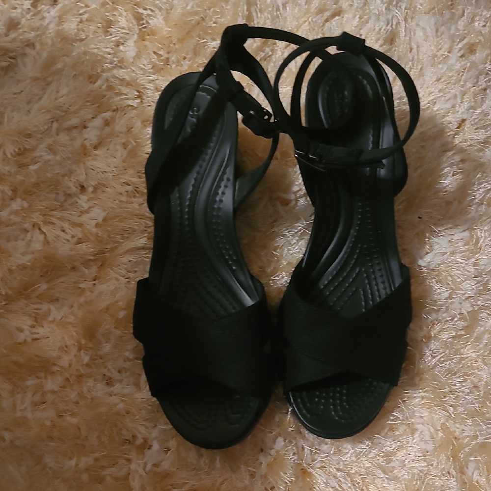 CROCS Black Women's Heels